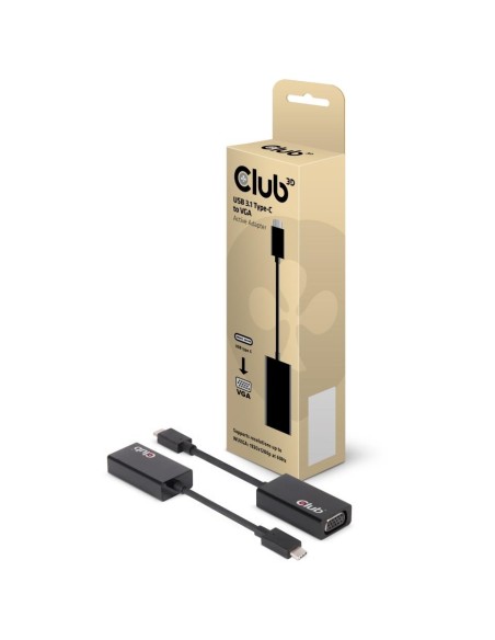 I/O ADAPTER USB-C TO VGA/M/F CAC-1502 CLUB3D I/O ADAPTER USB-C TO VGA/M/F CAC-1502 CLUB3D