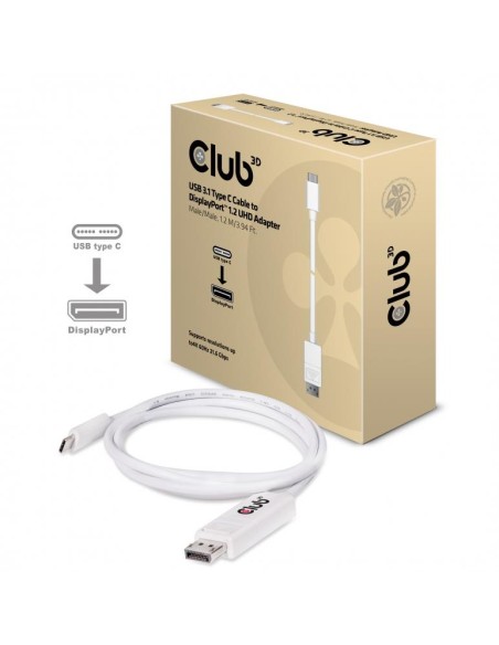 CABLE USB-C TO DP 1.2M/M/M CAC-1517 CLUB3D CABLE USB-C TO DP 1.2M/M/M CAC-1517 CLUB3D