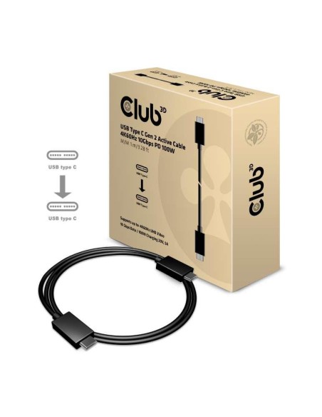 CABLE USB-C TO USB-C 1M/M/M CAC-1522 CLUB3D CABLE USB-C TO USB-C 1M/M/M CAC-1522 CLUB3D