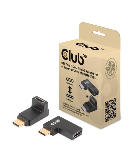 I/O ADAPTER USB-C ANGLED SET/CAC-1528 CLUB3D I/O ADAPTER USB-C ANGLED SET/CAC-1528 CLUB3D