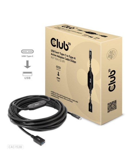 CABLE USB-C TO USB 10M/M/F CAC-1538 CLUB3D CABLE USB-C TO USB 10M/M/F CAC-1538 CLUB3D