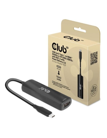 I/O ADAPTER USB-C TO HDMI/M/F CAC-1588 CLUB3D I/O ADAPTER USB-C TO HDMI/M/F CAC-1588 CLUB3D