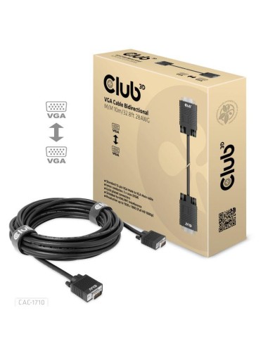 CABLE VGA TO VGA 10M/M/M CAC-1710 CLUB3D
