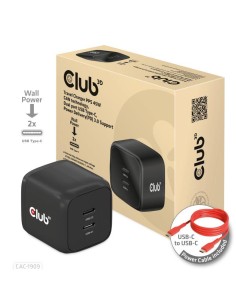 MOBILE CHARGER WALL USB-C DUAL/45W CAC-1909EU CLUB3D