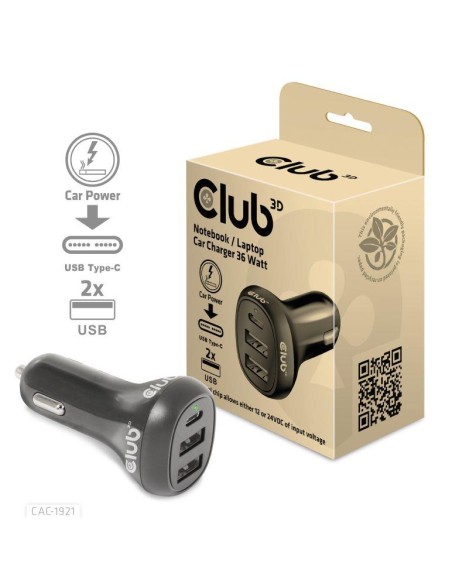 NB CHARGER CAR/36W CAC-1921 CLUB3D NB CHARGER CAR/36W CAC-1921 CLUB3D