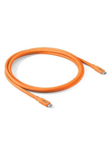 CABLE USB-C TO USB-C 2M/M/M ORANGE CAC-3000 CLUB3D