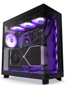Case|NZXT|H6 Flow RGB|MidiTower|Case product features Transparent panel|Not included|ATX|MicroATX|MiniITX|Colour Black|CC-H61FB-