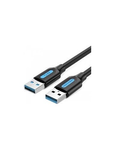 CABLE USB3.0 MALE TO MALE/0.5M BLACK CONBD VENTION