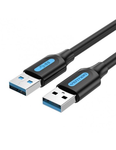 CABLE USB3.0 MALE TO MALE/1.5M BLACK CONBG VENTION