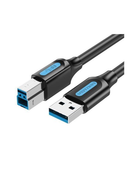 CABLE USB2.0 MALE TO MALE/3M BLACK COQBI VENTION CABLE USB2.0 MALE TO MALE/3M BLACK COQBI VENTION