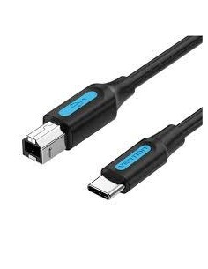 CABLE USB-C TO USB 2.0B/2M BLACK CQUBH VENTION