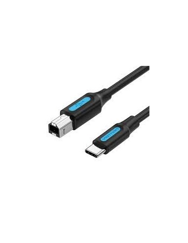 CABLE USB-C TO USB 2.0B/2M BLACK CQUBH VENTION