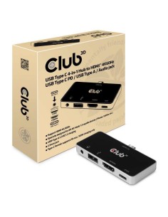I/O HUB 4IN1 USB-C TO HDMI/100W CSV-1591 CLUB3D