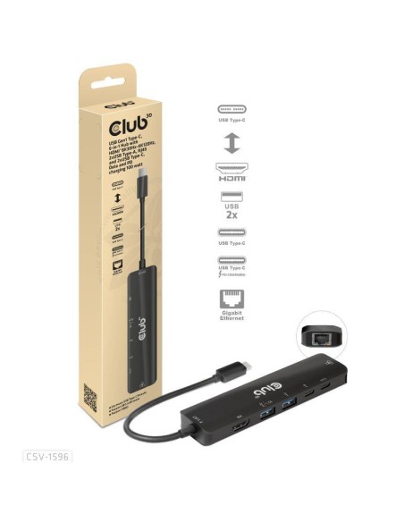 I/O HUB 6IN1 USB-C/CSV-1596 CLUB3D