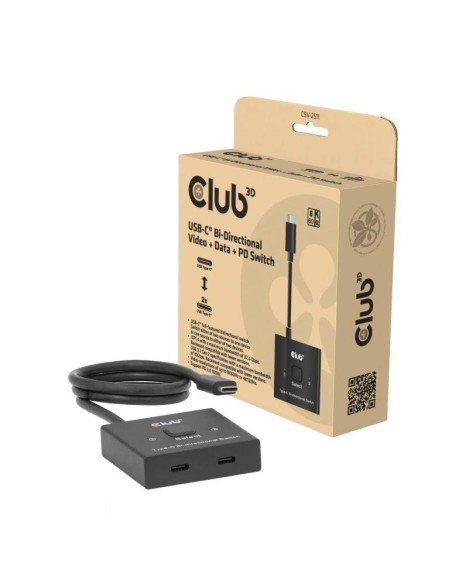VIDEO SWITCH USB-C 2PORT/CSV-2511 CLUB3D