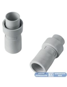 ➤ Tiesus sujungimas Elettrocanali EC74220 (D20, pilkas (RAL7035), su gofruotu vamzdžiu, behalogenis) 