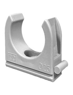 ➤ Vamzdžio laikiklis Elettrocanali ECCF25 (D25, pilkas (RAL7035), behalogenis) 