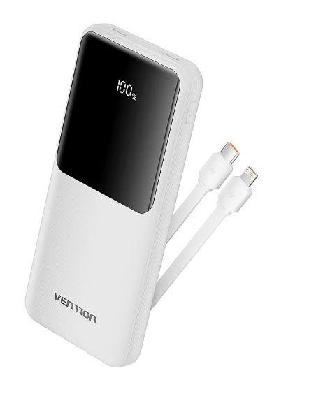 POWER BANK USB 10000MAH 22.5W/WHITE FHOW0 VENTION