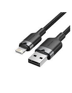 CABLE USB2.0 TO LIGHTNING/1M BLACK LANBF VENTION