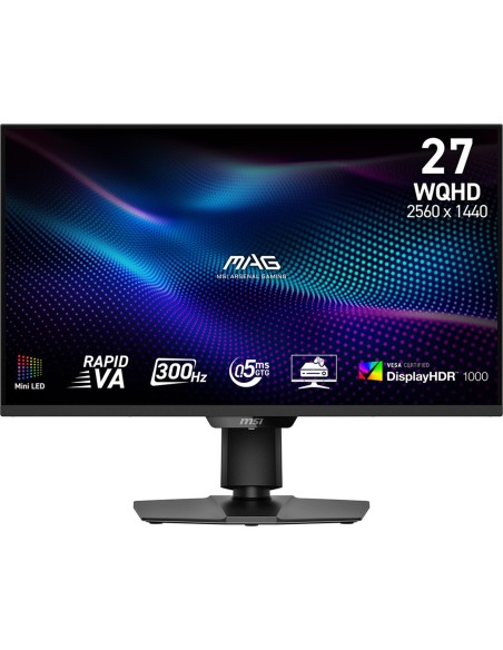 LCD Monitor|MSI|MAG 274QPF X30MV|27"|Gaming/Frameless|Matte|Panel VA|2560x1440|16:9|300Hz|0.5 ms|Colour Black|MAG274QPFX30MV