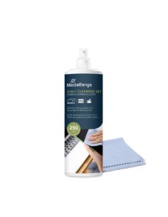CLEANING LIQUID SCREEN 250ML/WITH CLOTH MR721 MEDIARANGE