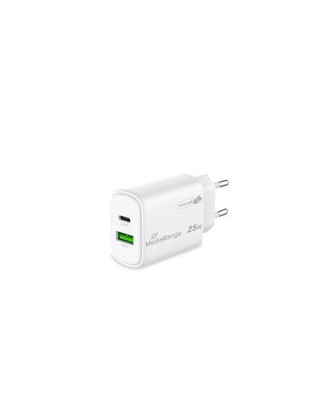 POWER ADAPTER USB/USB-C 25W/FAST MRMA112-2 MEDIARANGE