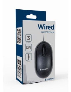 MOUSE USB OPTICAL/BLACK MUS-U-01 GEMBIRD