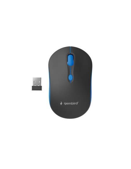 MOUSE USB OPTICAL WRL BLACK/BLUE MUSW-4B-03-B GEMBIRD