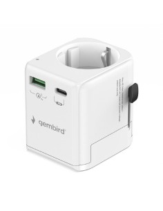 POWER ADAPTER GROUNDED 20W/WHT TPA-EU1A1C20-01-W GEMBIRD