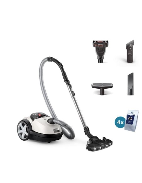 Vacuum Cleaner|PHILIPS|Performer LED 8000 Series|Bagged/For carpets|900 Watts|Noise 75 dB|White|Weight 5.3 kg|XD8142/12