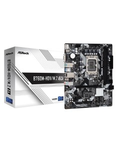 Mainboard|ASROCK|Intel B760 Express|LGA1700|Micro-ATX|Memory DDR4|Memory slots 2|2xPCI-Express 3.0 1x|1xPCI-Express 4.0 16x|2xM.