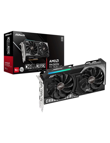 Graphics Card|ASROCK|AMD Radeon RX 9060 XT|16 GB|GDDR6|128 bit|PCIE 5.0 16x|Dual Slot Fansink|RX9060XTCL16GO