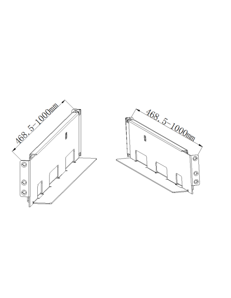 ➤ HIKVISION UPS bėgių rinkinys (skirtas 1kVA-10kVA UPS ir išoriniams baterijų paketams) 