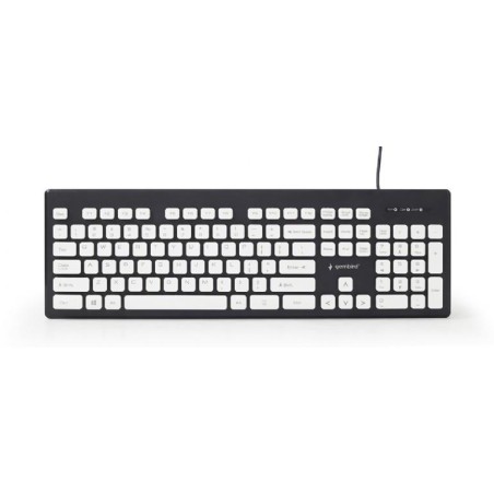 KB-CH-01 KEYBOARD CHOCOLATE USB ENG/BLACK KB-CH-01 GEMBIRD iš UAB SINTAS