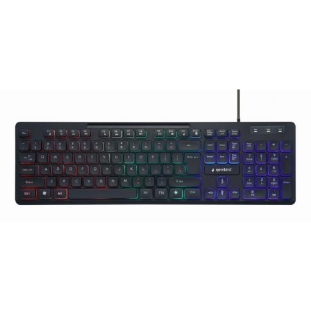 KB-UML-02 KEYBOARD MULTIMEDIA USB ENG/BLACK KB-UML-02 GEMBIRD iš UAB SINTAS