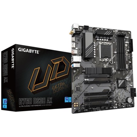B760DS3HAX1.1 Mainboard|GIGABYTE|Intel B760 Express|LGA1700|ATX|Memory DDR5|Memory slots 4|4xPCI-Express 3.0 1x|1xPCI-Express 4.