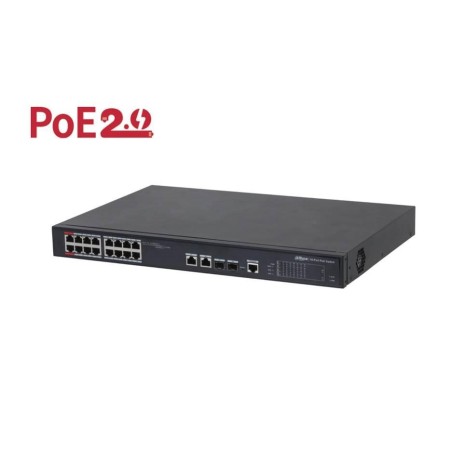 PFS4218-16ET-240-V3 Switch|DAHUA|Type L2|Desktop/pedestal|90 Watts|PFS4218-16ET-240-V3 iš UAB SINTAS