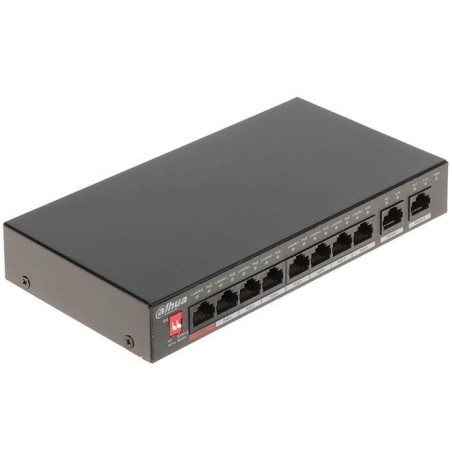 DH-PFS3010-8ET-96-V2 Switch|DAHUA|PFS3010-8ET-96-V2|Desktop/pedestal|PoE ports 8|96 Watts|DH-PFS3010-8ET-96-V2 iš UAB SINTAS