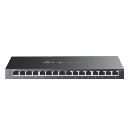 TL-SG2016P Switch|TP-LINK|Omada|TL-SG2016P|16x10Base-T / 100Base-TX / 1000Base-T|PoE+ ports 8|120 Watts|TL-SG2016P iš UAB SINTAS