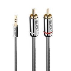 35332 CABLE AUDIO 3.5MM TO PHONO/0.5M 35332 LINDY iš UAB SINTAS