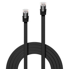 47524 CABLE CAT6 U/UTP 5M/BLACK 47524 LINDY iš UAB SINTAS