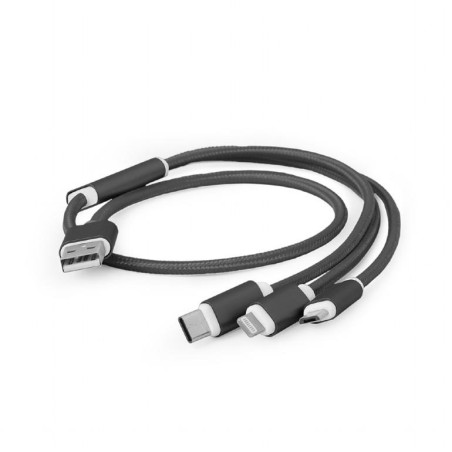 CC-USB2-AM31-1M CABLE USB CHARGING 3IN1 1M/BLACK CC-USB2-AM31-1M GEMBIRD iš UAB SINTAS