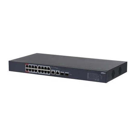 DH-CS4218-16ET-240 Switch|DAHUA|CS4218-16ET-240|Type L2|Desktop/pedestal|16x10Base-T / 100Base-TX|PoE ports 16|DH-CS4218-16ET-24