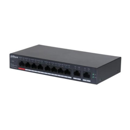 DH-CS4010-8ET-110 Switch|DAHUA|CS4010-8ET-110|Type L2|Desktop/pedestal|PoE ports 8|DH-CS4010-8ET-110 iš UAB SINTAS