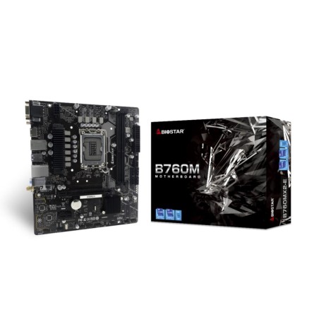 B760MX2-E Mainboard|BIOSTAR|Intel B760 Express|LGA1700|Micro-ATX|Memory DDR5|Memory slots 2|1xPCI-Express 3.0 1x|1xPCI-Express 4