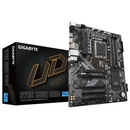 B760DS3HDDR4 Mainboard|GIGABYTE|Intel B760 Express|LGA1700|ATX|Memory DDR4|Memory slots 4|4xPCI-Express 3.0 1x|1xPCI-Express 4.0