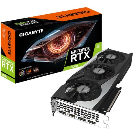 N3060GAMINGOC-12GD2.0 Graphics Card|GIGABYTE|NVIDIA GeForce RTX 3060|12 GB|192 bit|PCIE 4.0 16x|GDDR6|Memory 15000 MHz|GPU 1837 