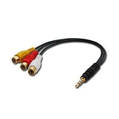 35539 ADAPTER 3.5MM TO 3XPHONO F/35539 LINDY iš UAB SINTAS